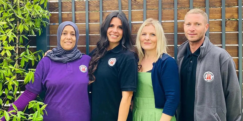 Paula Murphy and her nursery team, running two successful franchise businesses