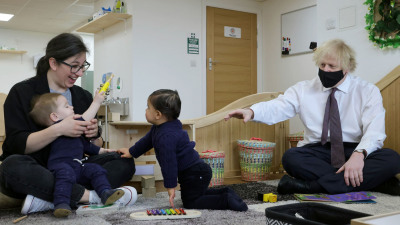 Prime Minister meeting children