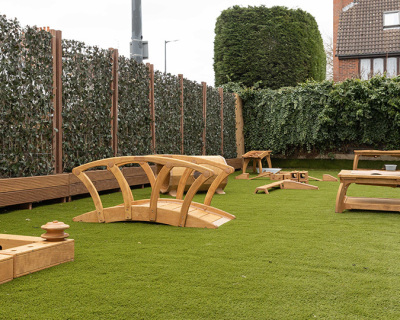 Outdoor spaces at Monkey Puzzle nurseries