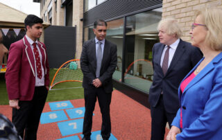 Boris Johnson meeting nursery owner John