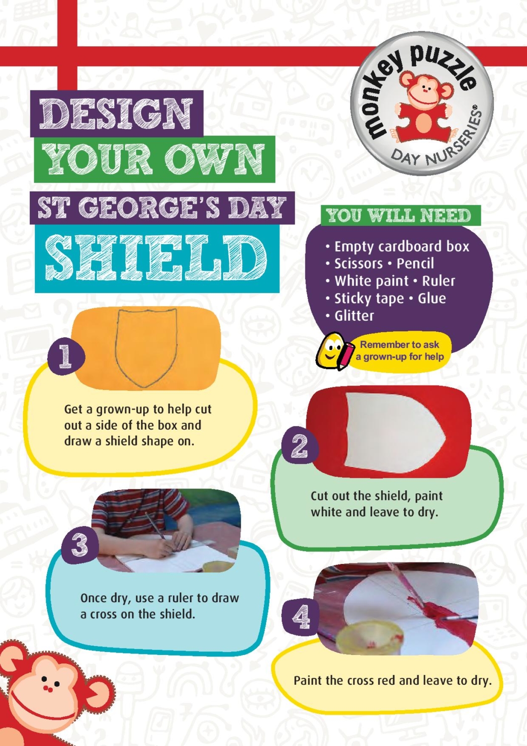 Design your own shield step one