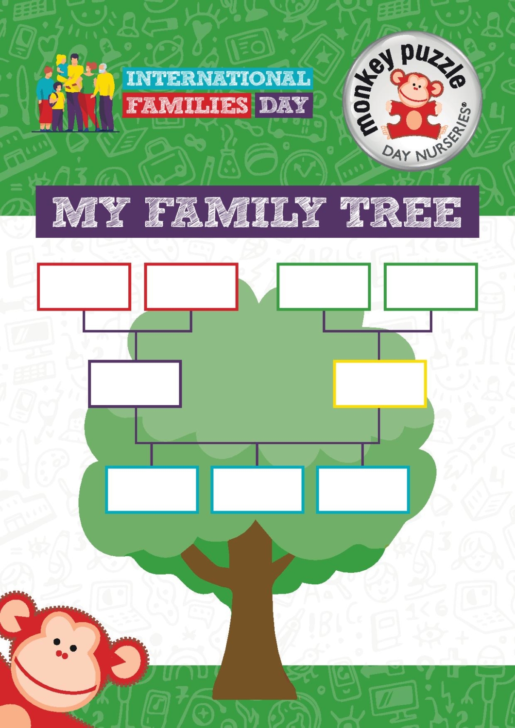 Monkey Puzzle Family Tree Activity