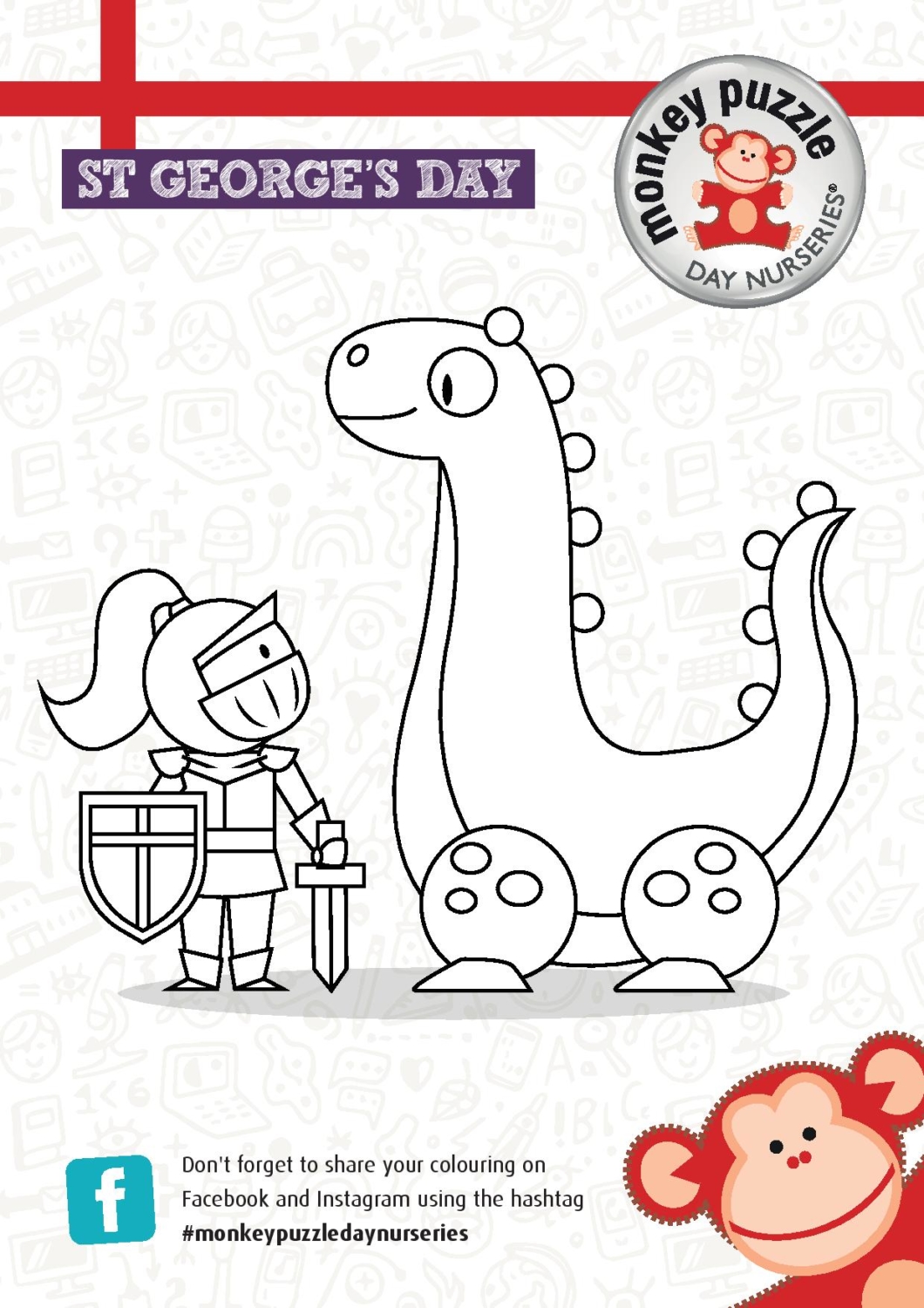 St George's Day Colouring Activity