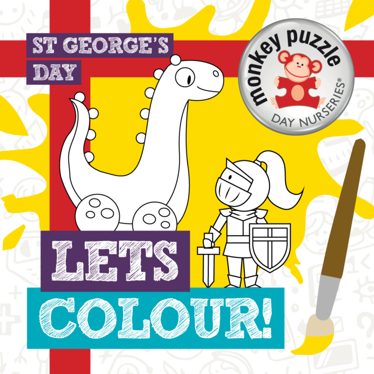 George and the Dragon Colouring Activity