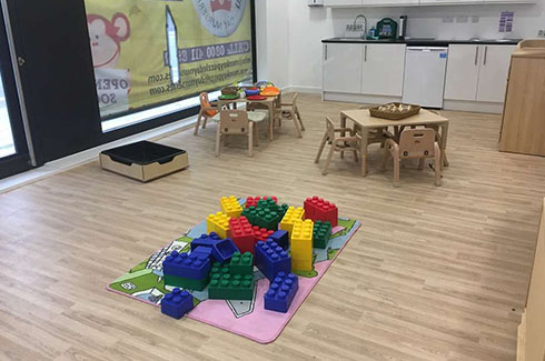 Play area at Battersea nursery