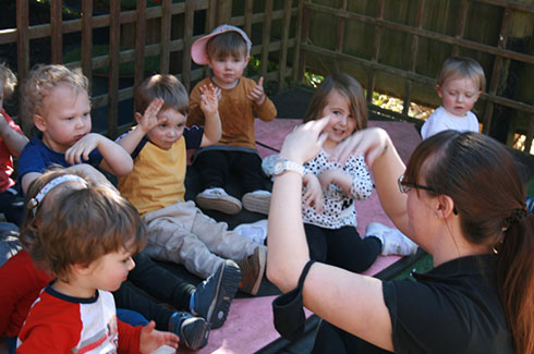Preschool children at Otley nursery