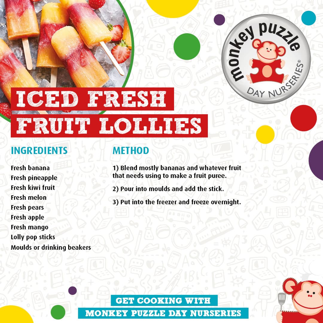 Fresh fruit lollies Monkey Puzzle Day Nurseries