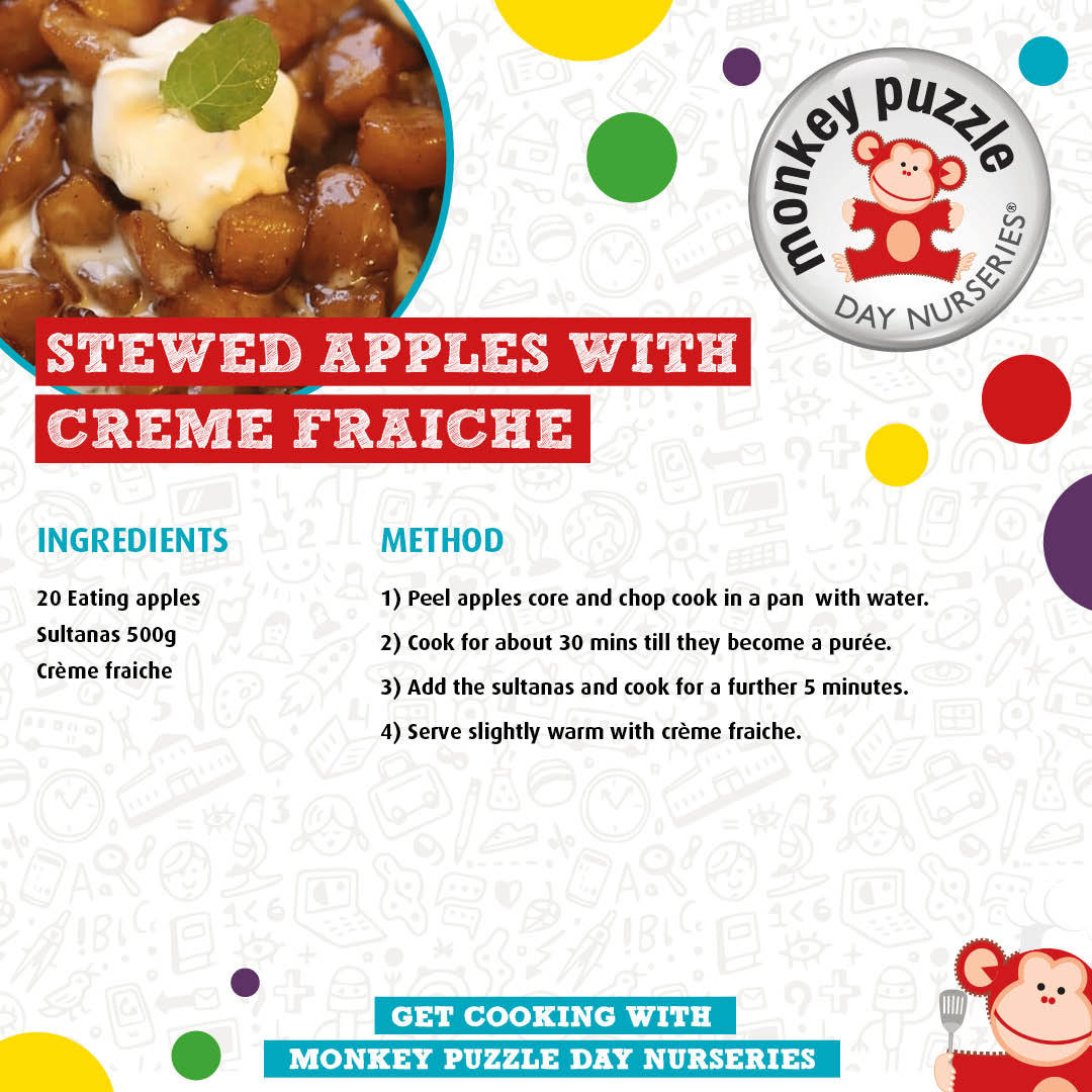 Stewed Apples with Creme Fraiche Recipe