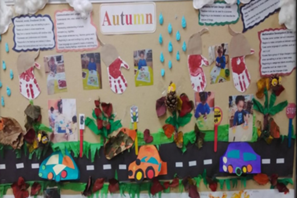 Autumn activities display board