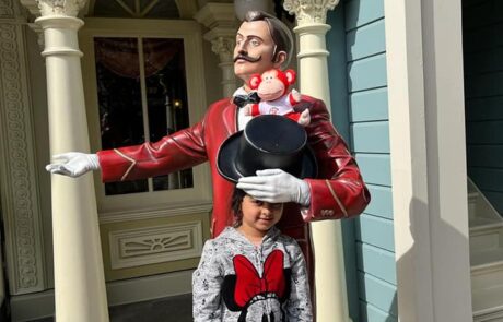 Marvin and his friend enjoying Disneyland