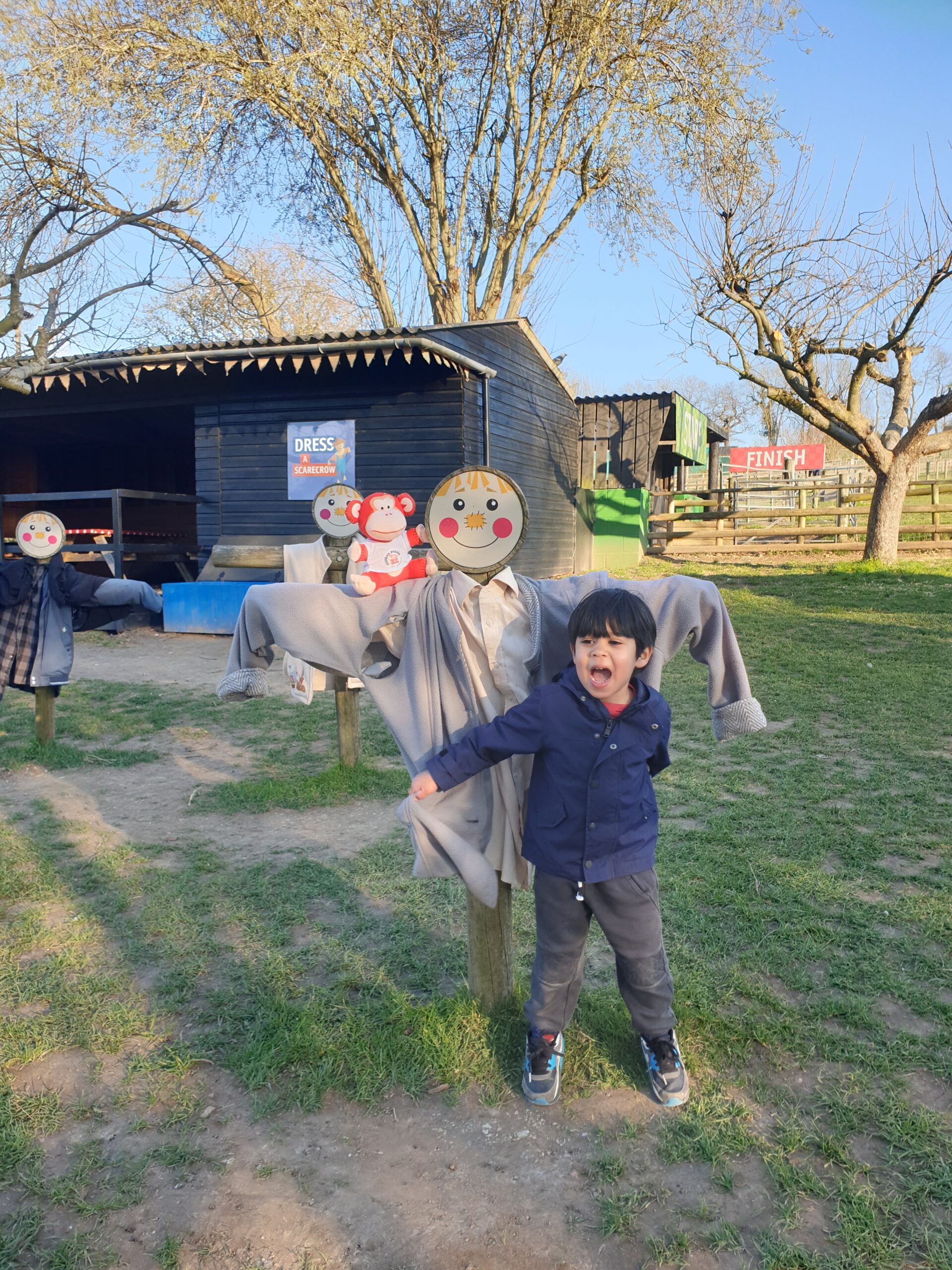 Marvin and his friend visiting the farm