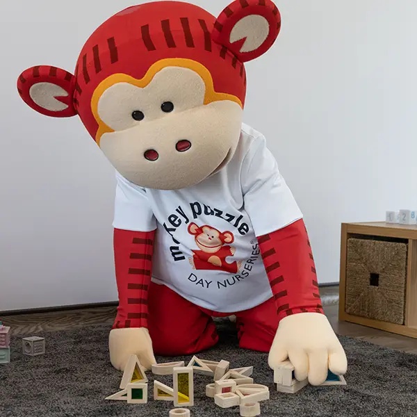 marvin the monkey enjoying nursery learning resources
