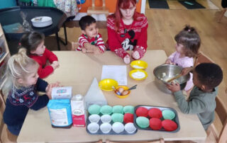 Making and baking cakes for charity