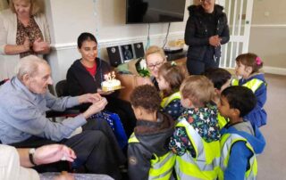 Visiting to local care homes with nursery children