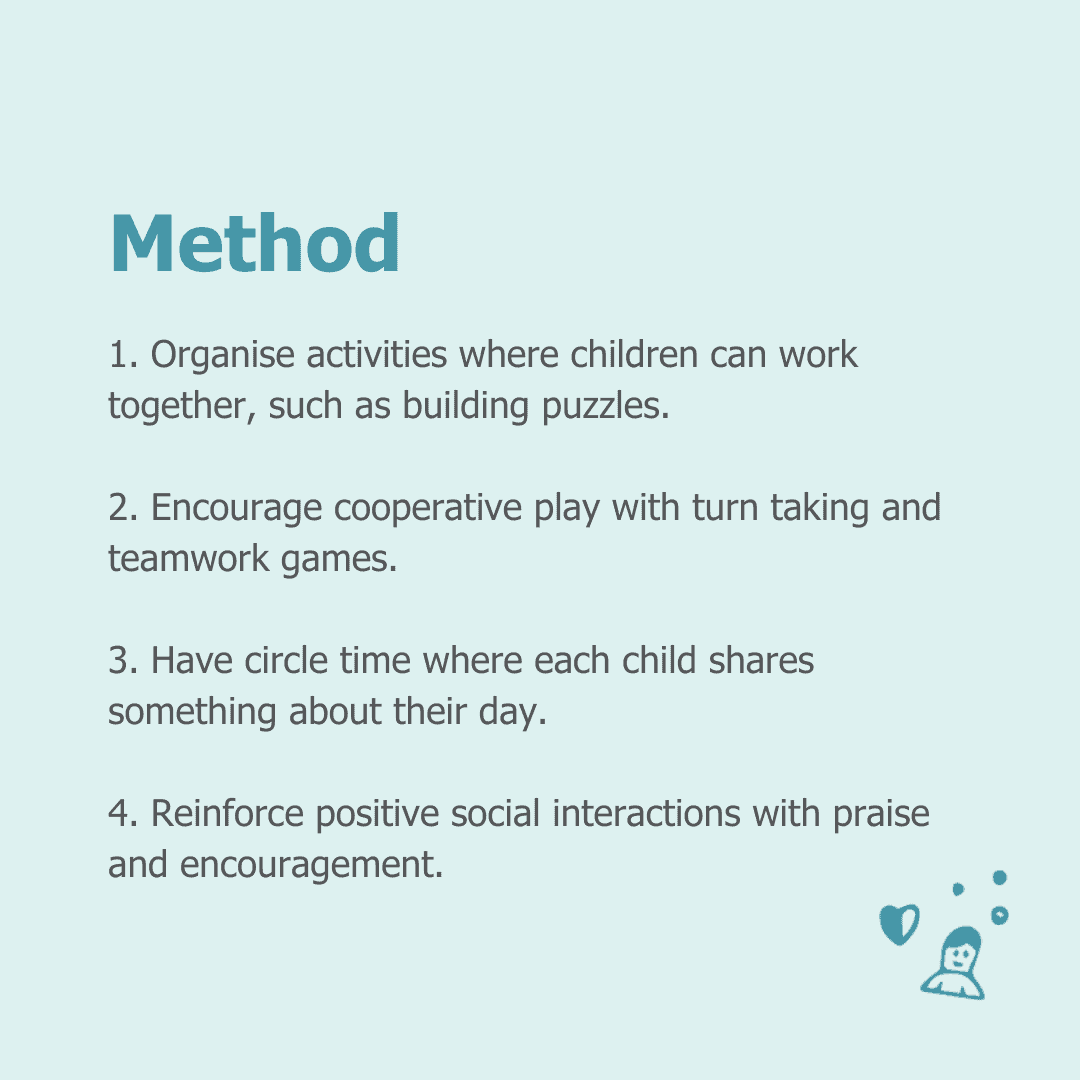 Early childhood educational activities at Monkey Puzzle Day Nurseries focusing on cooperative play, circle time, and social skills development for preschool children.