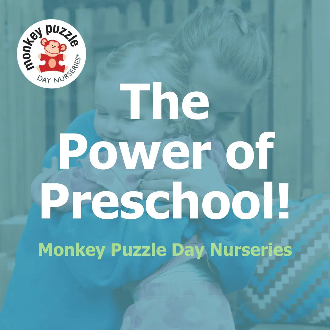 Colorful logo for Monkey Puzzle Day Nurseries with a playful monkey mascot and bright design.